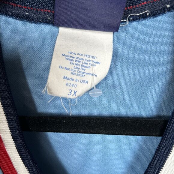 VTG St Louis Cardinals Baseball Jersey Majestic Cooperstown Blue 3X Made In USA - Picture 4 of 8